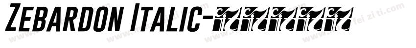 Zebardon Italic字体转换
